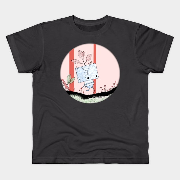 Gris videogame Forest Friend Kids T-Shirt by KateBlubird